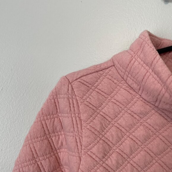 Crewcuts XS 4-5 Pink Quilted Long Sleeve Pullover Top For Girls - Picture 2 of 5